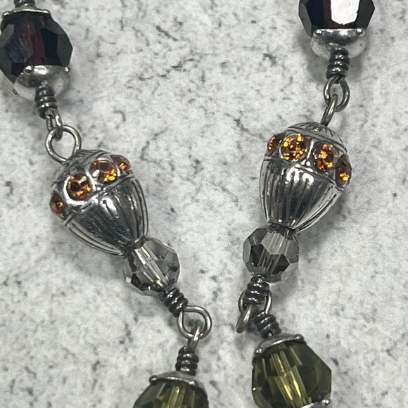 Brighton Jewel Fantasy Crystal Silvertone Beaded Bracelet - Picture 3 of 8